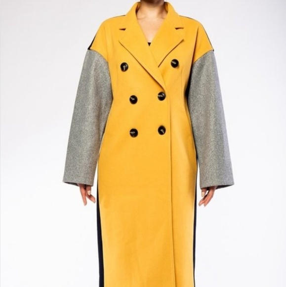 ´Wynter´ Oversized Color Block Coat